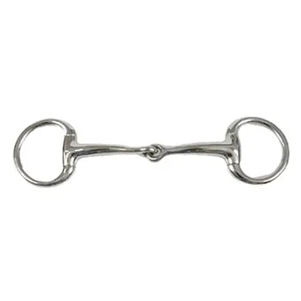 5" SS Curved Mouth Eggbutt Snaffle Bit