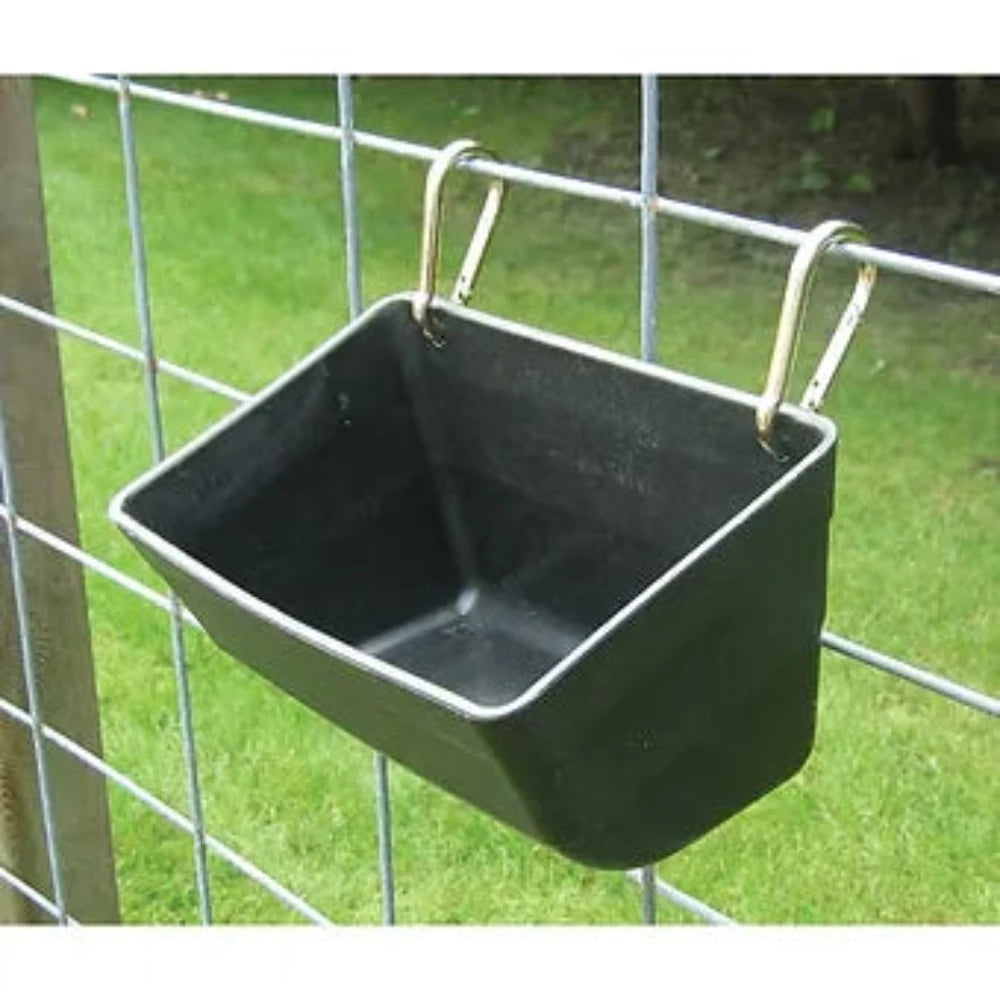 DuraFlex Plastic Fence Feeder, Black or Red