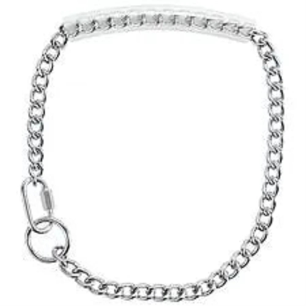 Chain Goat Collar with Rubber Grip 24"