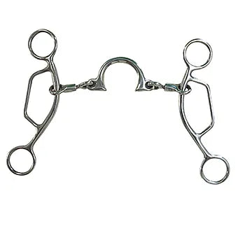 5" Robart Pinchless Segunda Quarter Moon Mouth Gag Bit