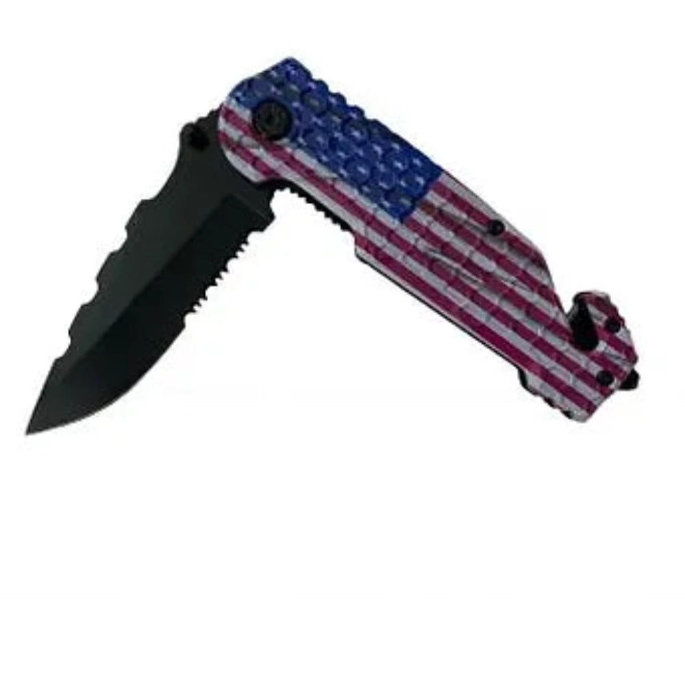 American Flag Tactical Knife