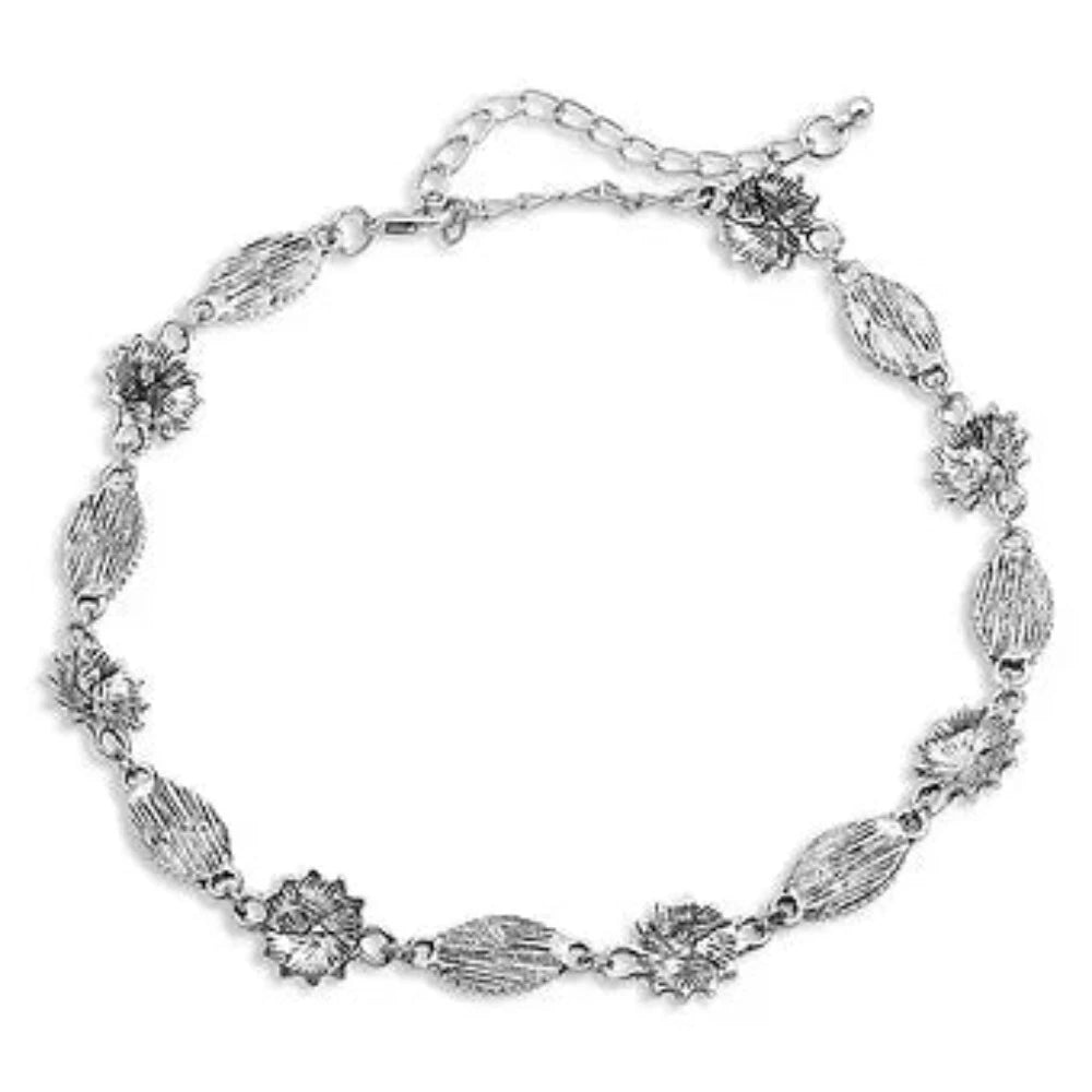 15" Turquoise Filigree Choker Necklace