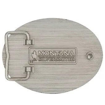 Montana Silversmiths Antiqued 'The World Needs More Cowboy Sh*t' Belt Buckle