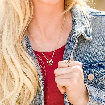 Montana Silversmiths Connected Faith Heart Necklace