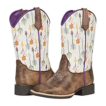 Girl's Toddler/Youth Arrow Print Design 'Hannah' Western Boots
