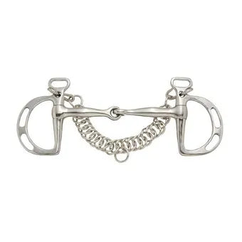 5" Kelly Silver Star Slotted Kimberwicke Snaffle - Stainless Steel