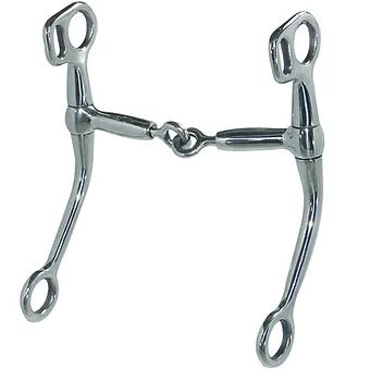 Adjusta Training Snaffle Mouth Bit with Shanks - Adjusts from 4 3/4 - 5 1/2"