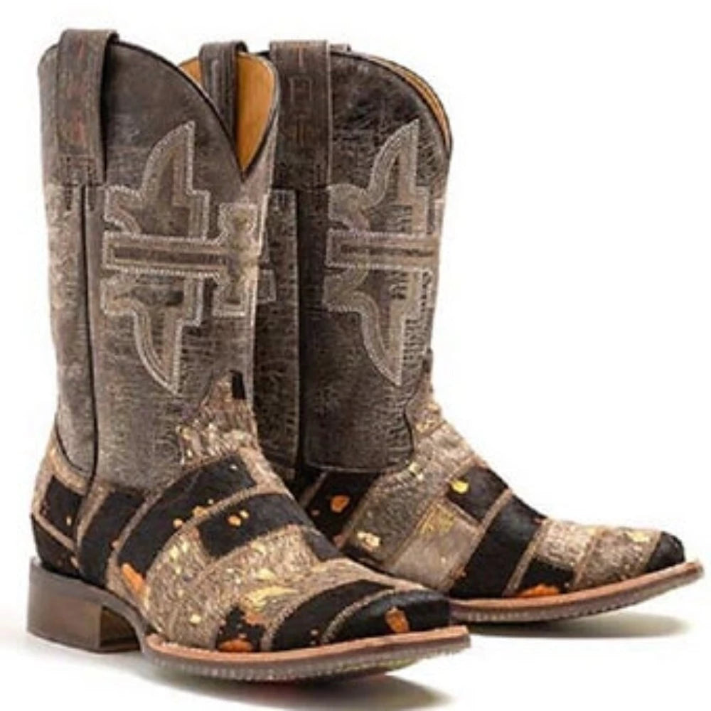 Tin Haul Women's 'FURRLICIOUS' COWBOY BOOTS w/ Farm Ranch sole