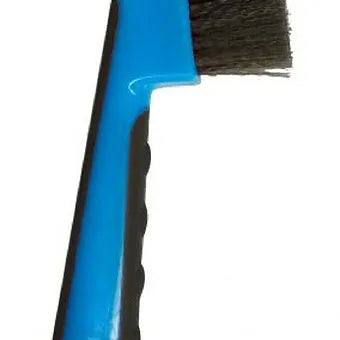 6" long BRUSH HOOF PICK w/ Grip dots on handle
