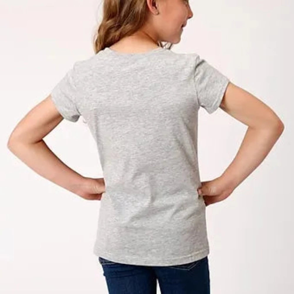 Girl's Roper Grey Horse Graphic Shirt