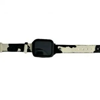 Black & white Hair-On Cowhide Apple Watch band Fits 38/40mm Western cowgirl