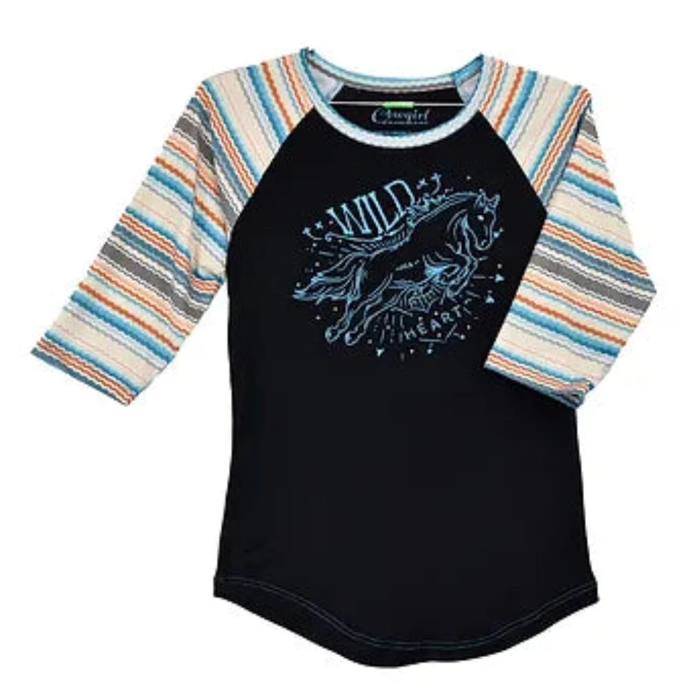 Girl's Cowgirl Hardware 'Wild Heart' Horse Shirt