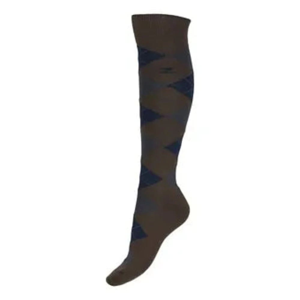 Youth girl's Horze 'Alana' Checkered Winter Riding Socks
