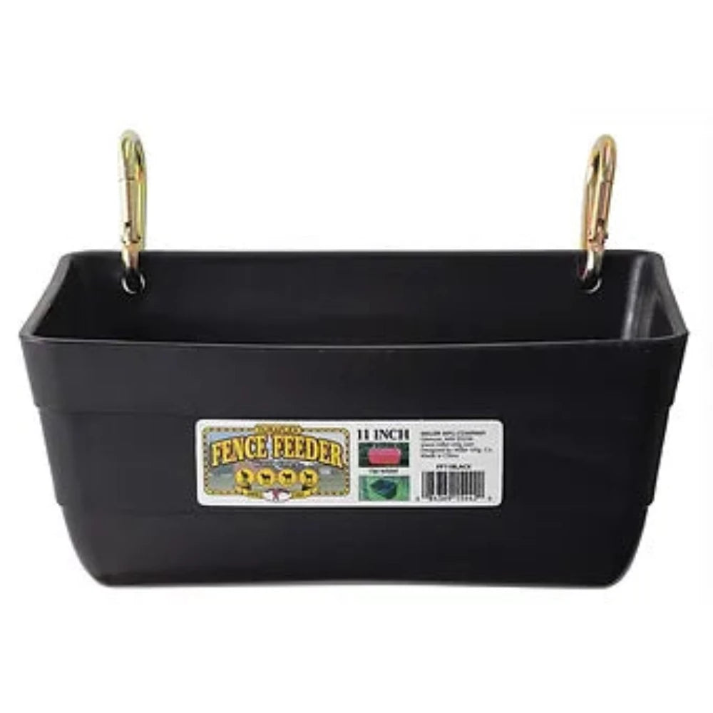 DuraFlex Plastic Fence Feeder, Black or Red