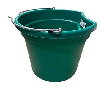18 Qt. Flat Back Silver Line Bucket
