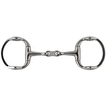 Stainless Steel Gag Bit with Double Jointed French Link Mouth