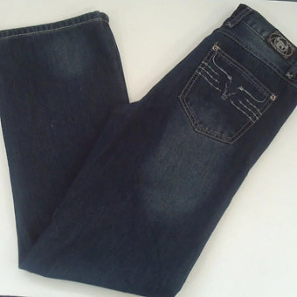 Boy's Cowboy Hardware Jeans w/ Steer skull Barbed wire pockets