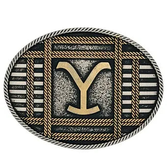 Montana Silversmiths Yellowstone Logo 'Y' Belt Buckle
