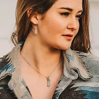 Montana Silversmiths 'Binding Freedom' Turquoise Arrow Earrings