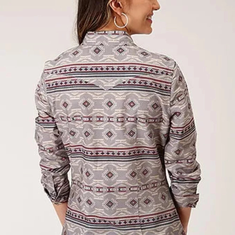 Women's Roper Horizontal Aztec Print Western Shirt