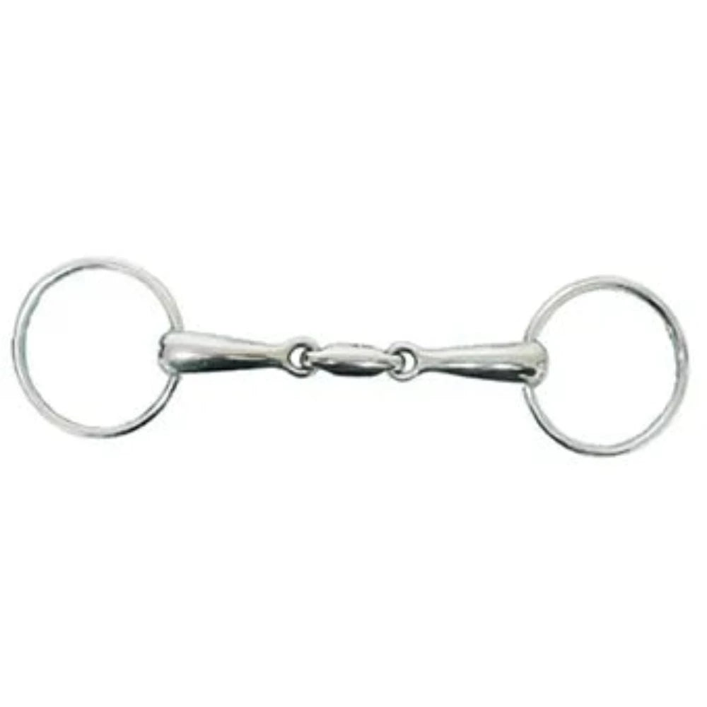 Horizontal Elliptical Link Loose Ring Snaffle Bit