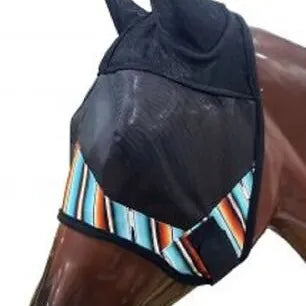 Showman Natural fiber SOUTHWEST SERAPE PRINT FLY MASK