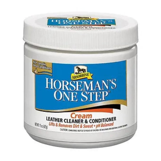 Horseman's One Step Leather Cleaner & Conditioner Cream 15 oz.