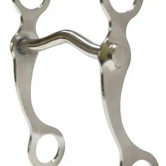 4" Pony Chrome Plated Grazing Curb Bit