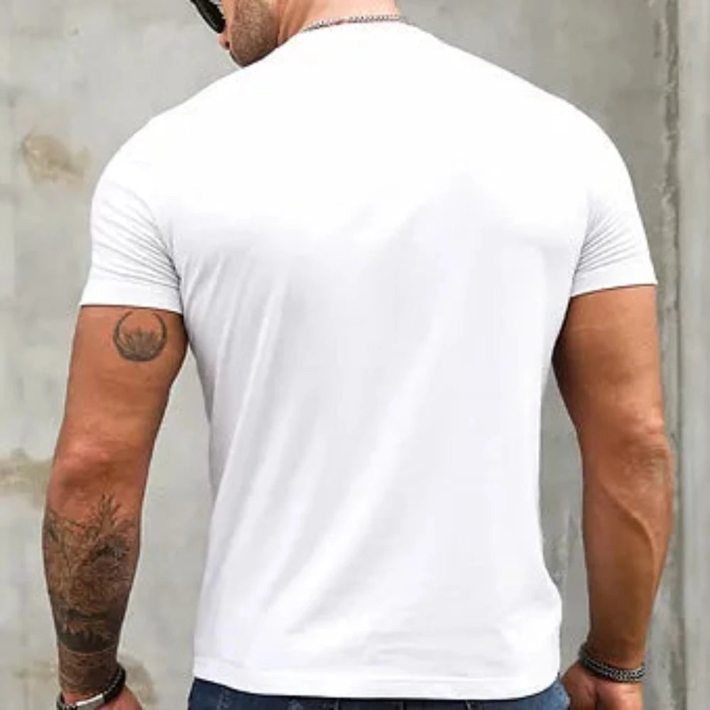 Men's White 'Free Spirit Wild West' Western Cow Head Print Shirt