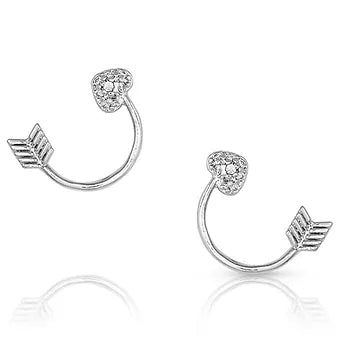 Montana Silversmiths Dosy Doe Silver Arrow Earrings