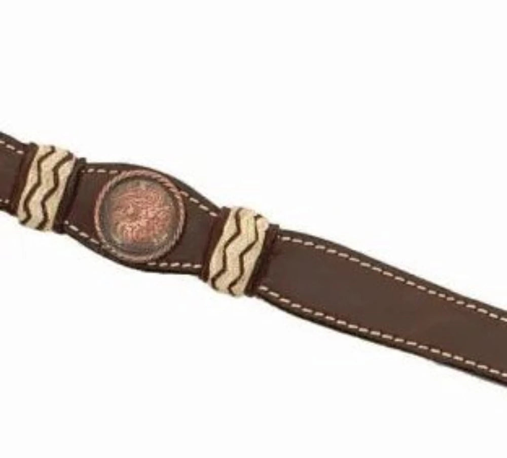 Circle Y Rough Stock Breast Collar w/ Rawhide accents