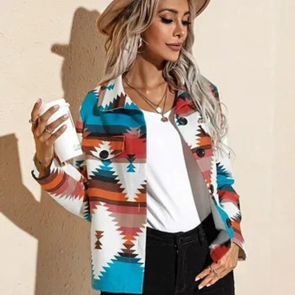Women's Aztec Design Jacket