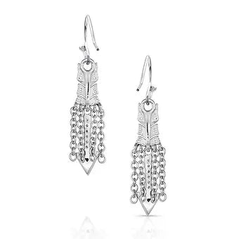 Montana Silversmiths 'Binding Freedom' Turquoise Arrow Earrings