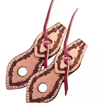 Barbwire Light Leather Slobber Straps