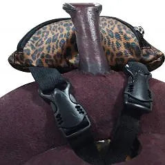 Cheetah Print Saddle Pouch