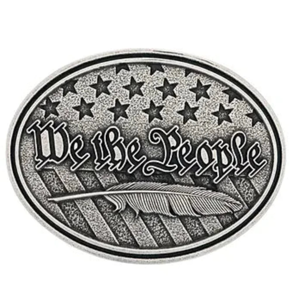 'We the People' Antiqued Attitude Buckle