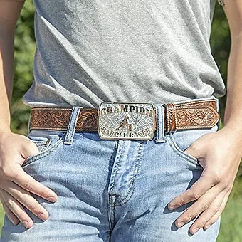 Montana Silversmiths Champion Barrel Racer Belt Buckle