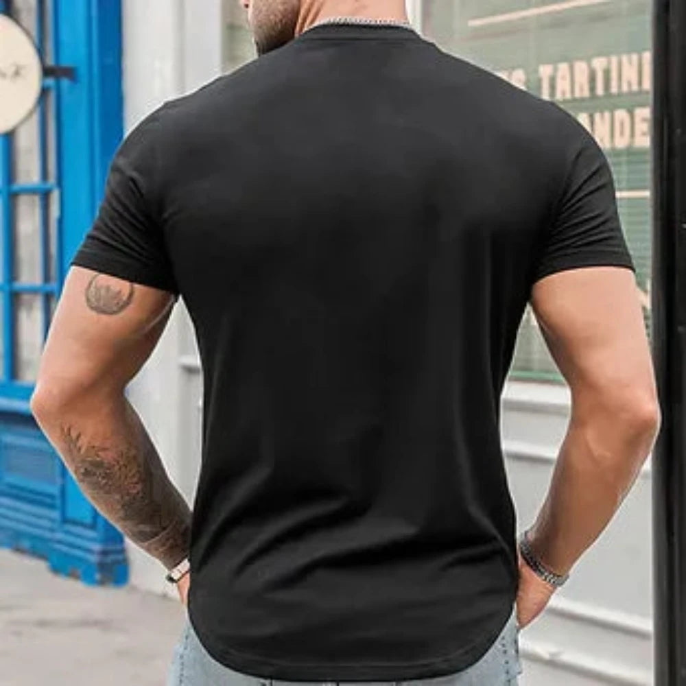 Men's Black American Flag Graphic Shirt
