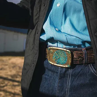 Montana Silversmiths Woven Traditions Heritage Attitude Buckle