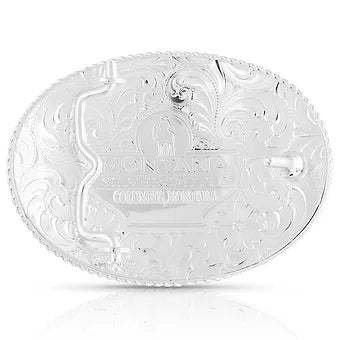 Montana Silversmiths Small Two-Tone Engraved Western Buckle