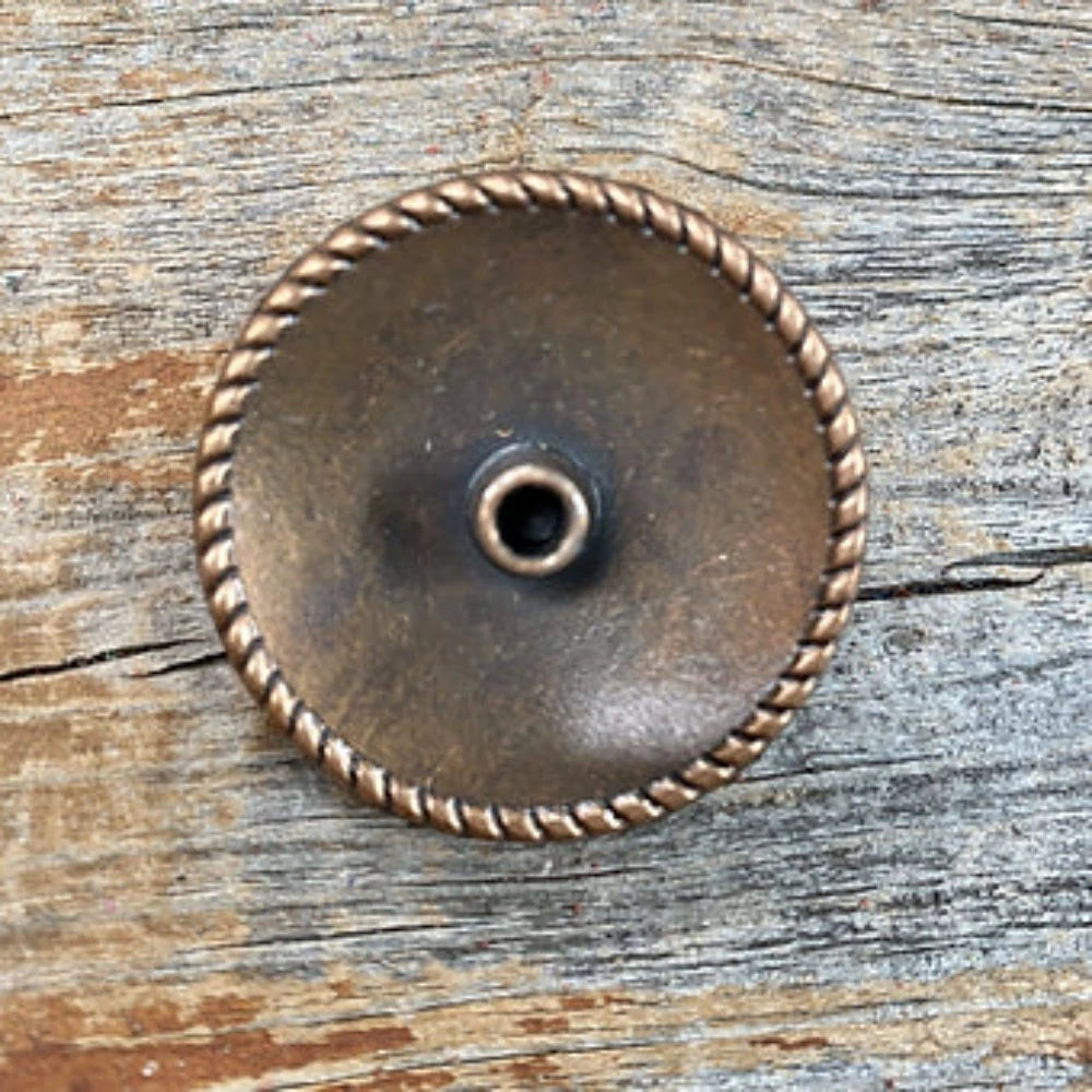 1 1/2" Copper Turquoise Concho/Scarf Slide
