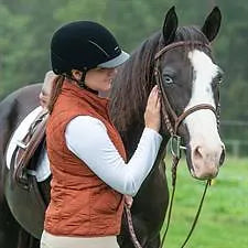 Capriole Black Velveteen English Riding Helmet
