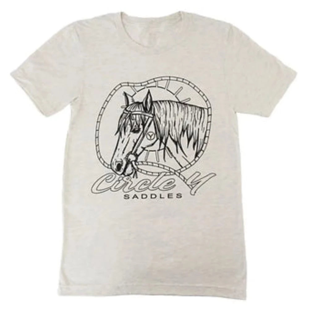 Circle Y Saddles Horse Outline Graphic Shirt