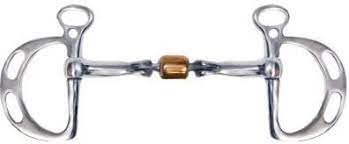 5" Showman Stainless Steel Kimberwick with Copper Roller