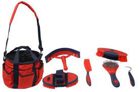 6 Piece Soft Grip Grooming Kit Tote