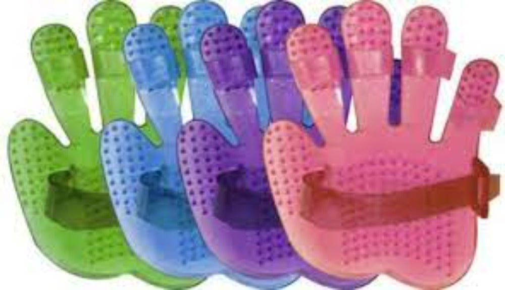 7" long Rubber Curry Mitt w/ Adjustable hand strap