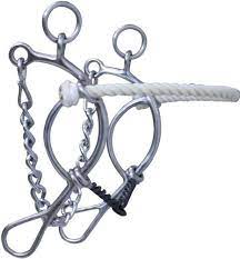 5 1/4" Rope Nose Gag Bit Twisted Snaffle