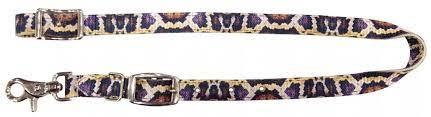 Adjustable Python Snake Print Nylon Wither Strap