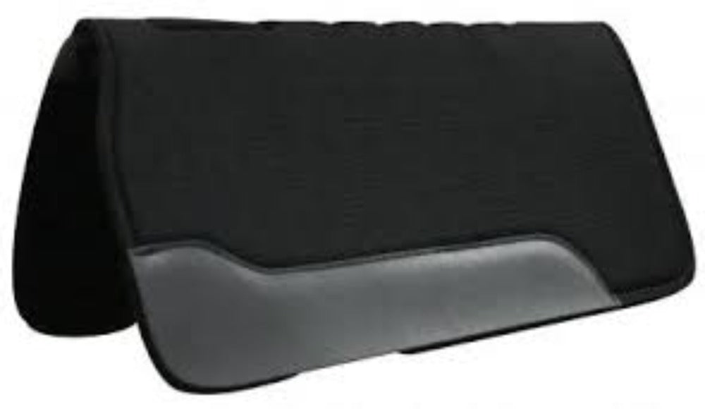 31" x 31" Showman Black Felt Saddle Pad