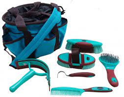 6 Piece Soft Grip Grooming Kit Tote